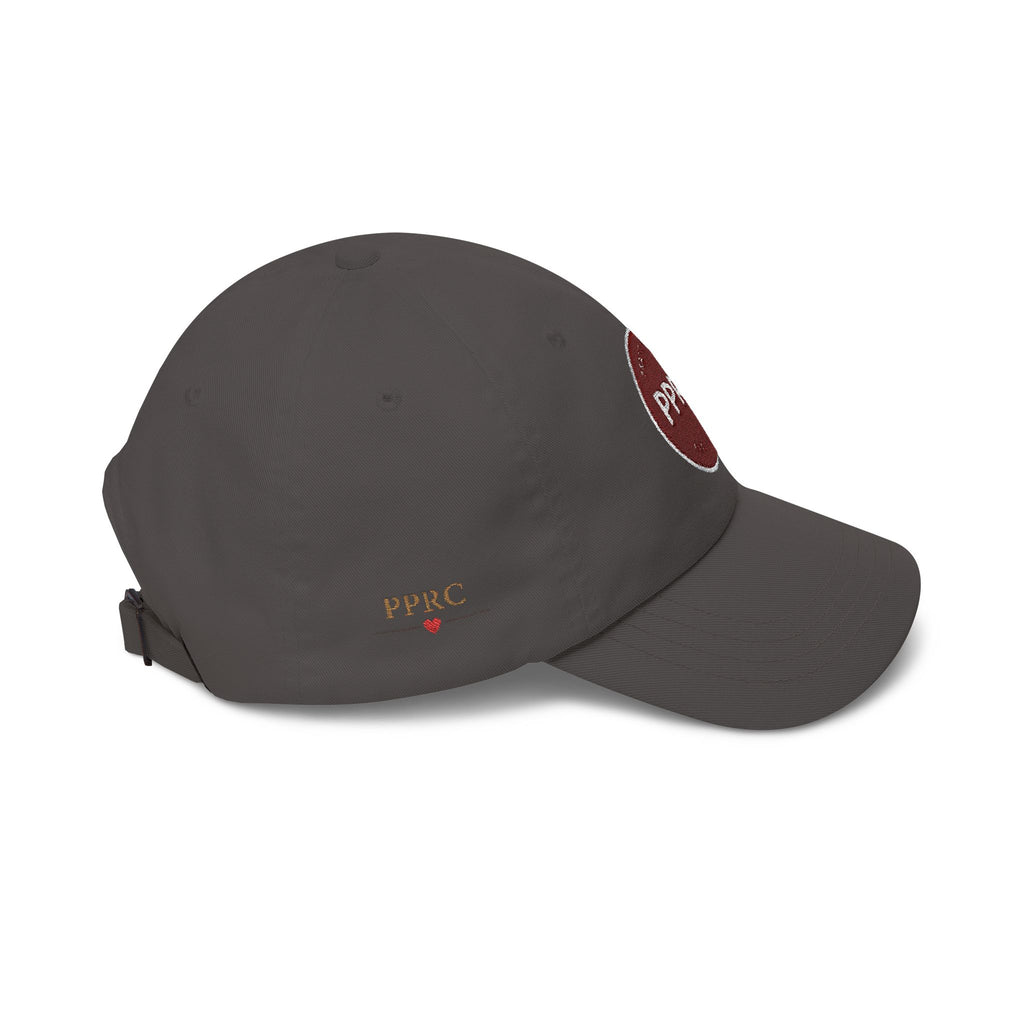 PPRC Run Club Classic Dad Cap — White Embroidered Patch Hat
