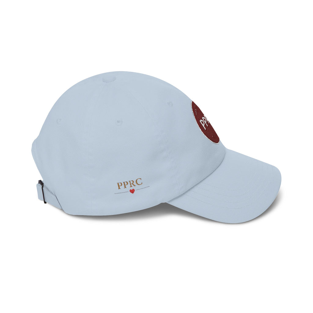 PPRC Run Club Classic Dad Cap — White Embroidered Patch Hat