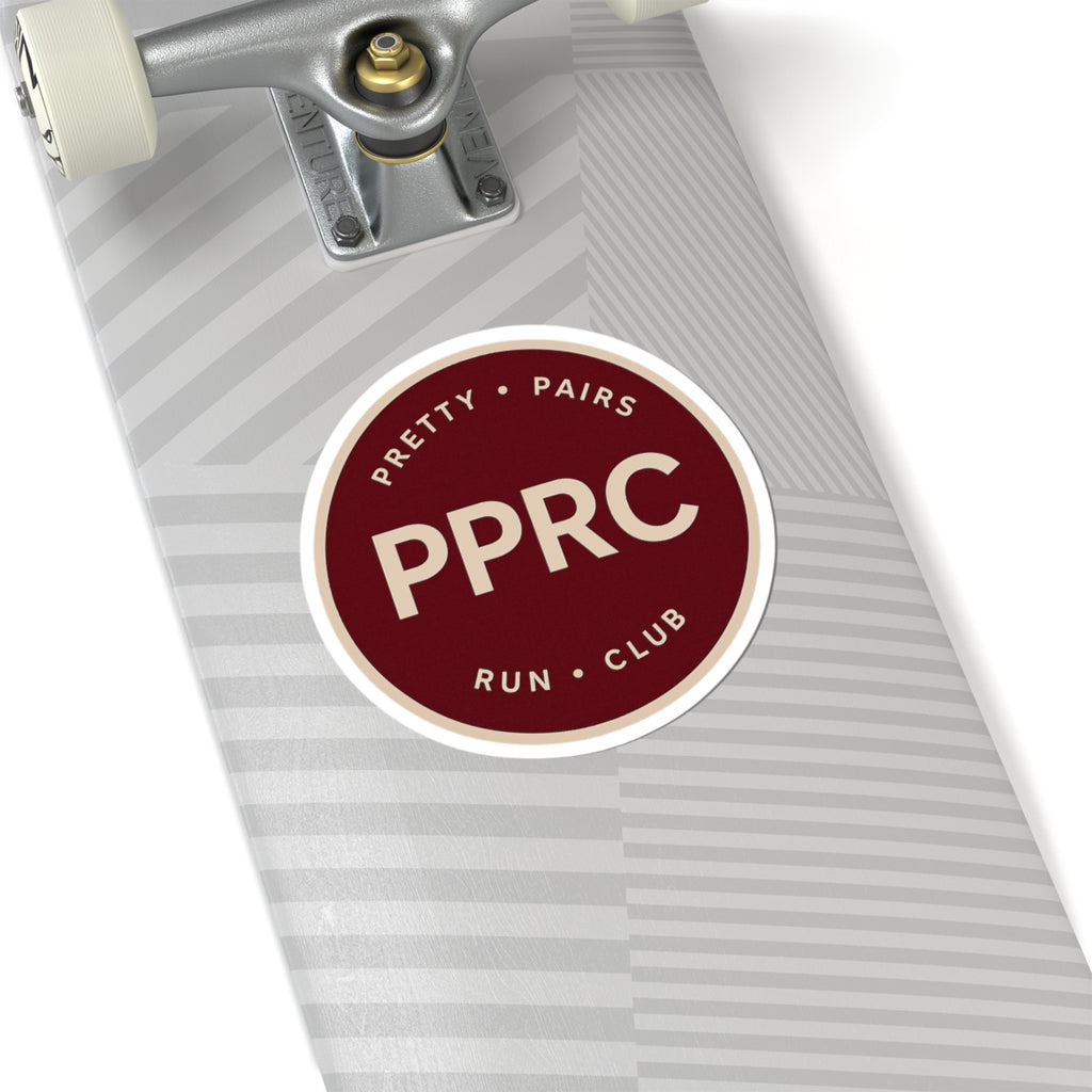 PPRC Sticker — Pretty Pairs Run Club Round Kiss-Cut Vinyl Sticker