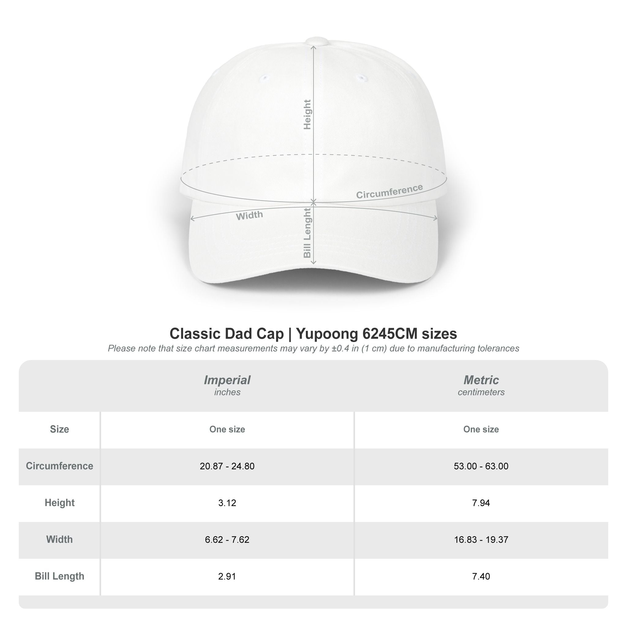 PPRC Run Club Classic Dad Cap — White Embroidered Patch Hat