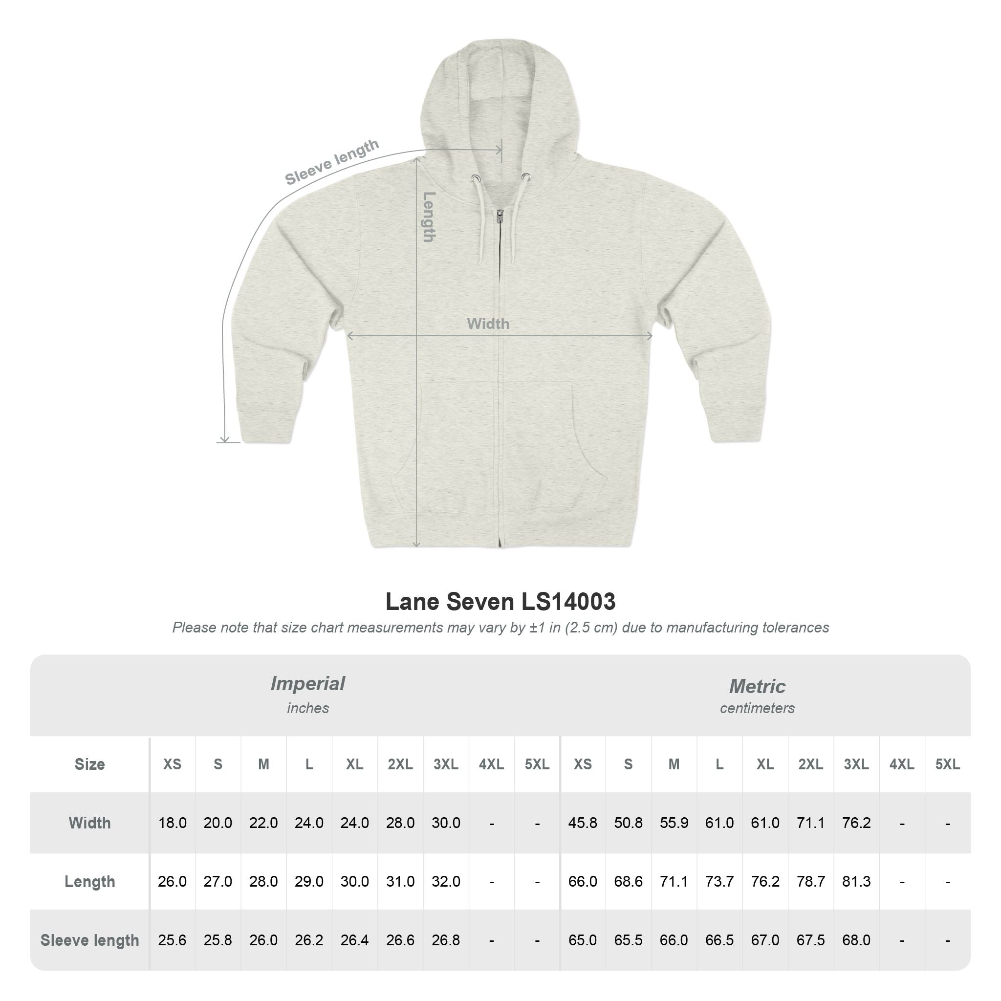PPRC Zip Hoodie — “Let’s Go Pretty Far, Together.”