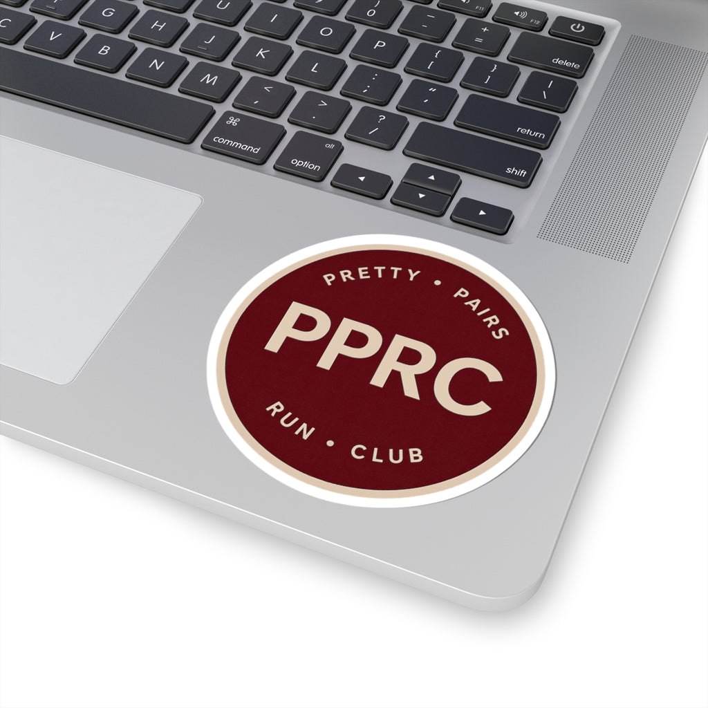 PPRC Sticker — Pretty Pairs Run Club Round Kiss-Cut Vinyl Sticker