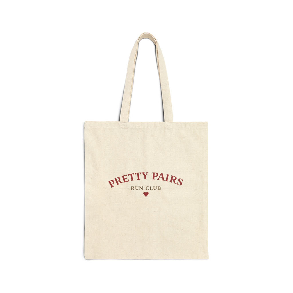 Tote Bag — "Pretty Pairs" Romantic Canvas Tote (Let’s go pretty far together)