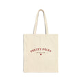 Tote Bag — "Pretty Pairs" Romantic Canvas Tote (Let’s go pretty far together)