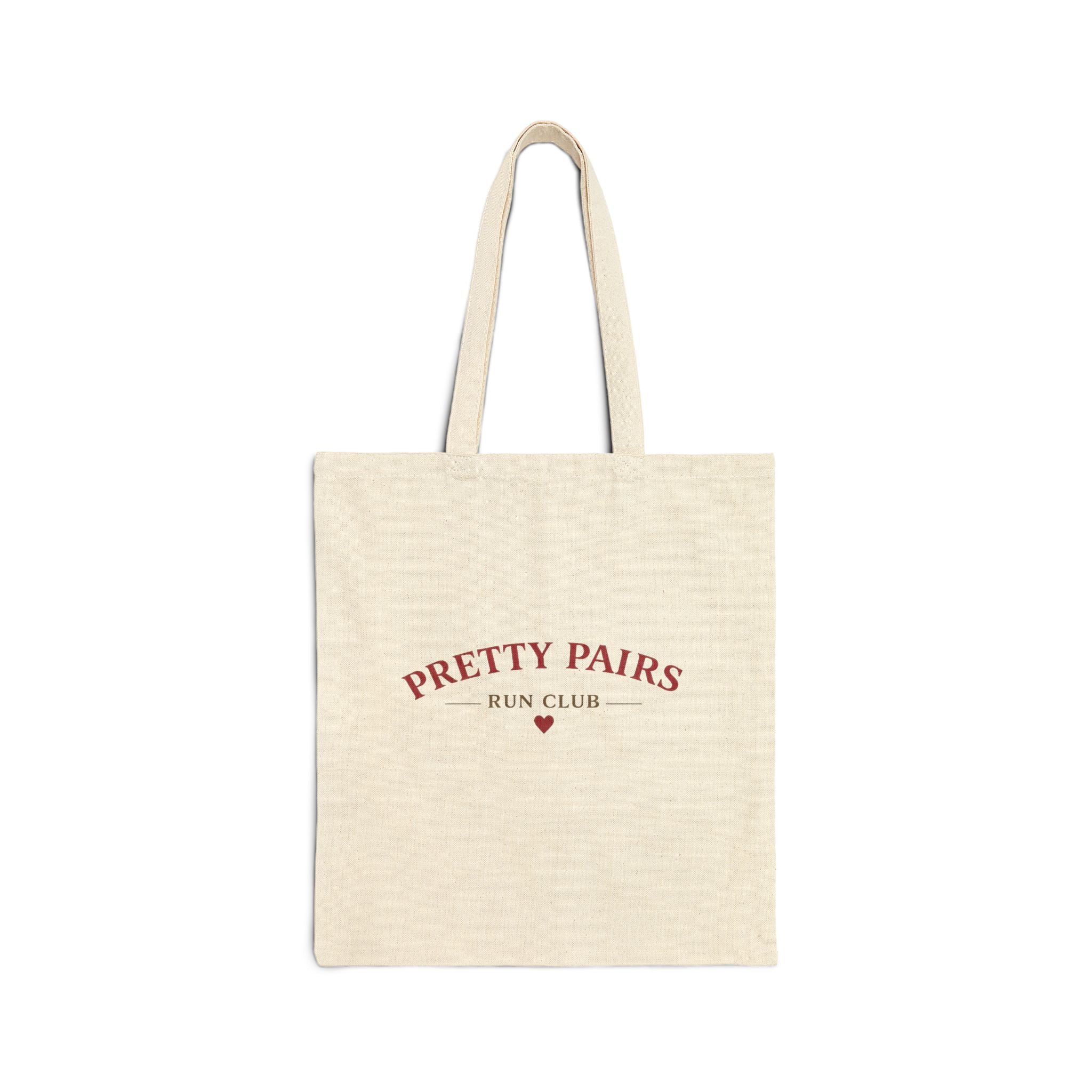 Tote Bag — "Pretty Pairs" Romantic Canvas Tote (Let’s go pretty far together)